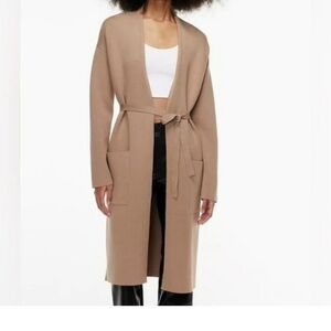 Aritzia babaton ty Open-front tie cardigan
